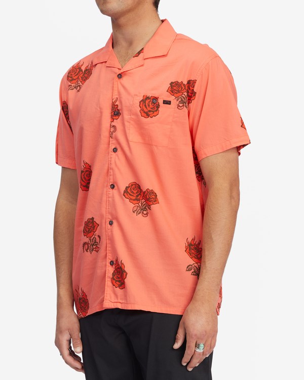 Billabong Sundays Vacay Corta Sleeve Shirt Rojas | PHZENJ810