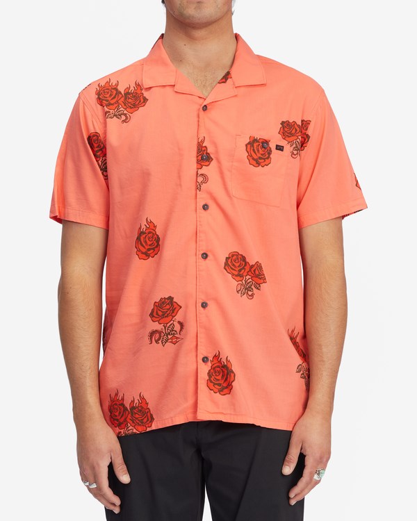 Billabong Sundays Vacay Corta Sleeve Shirt Rojas | PHZENJ810