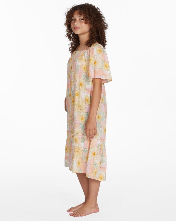 Billabong Sunflower Midi Vestido Pineapple | YAPRDS396