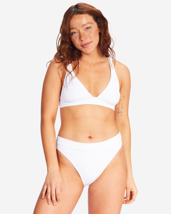 Billabong Sunrays Banded Triangle Bikini Top Blancas | UTASXV825