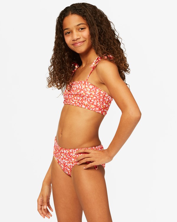 Billabong Sweet Blooms Tiras Bikini Tank Set Rojas | SCNLMH562