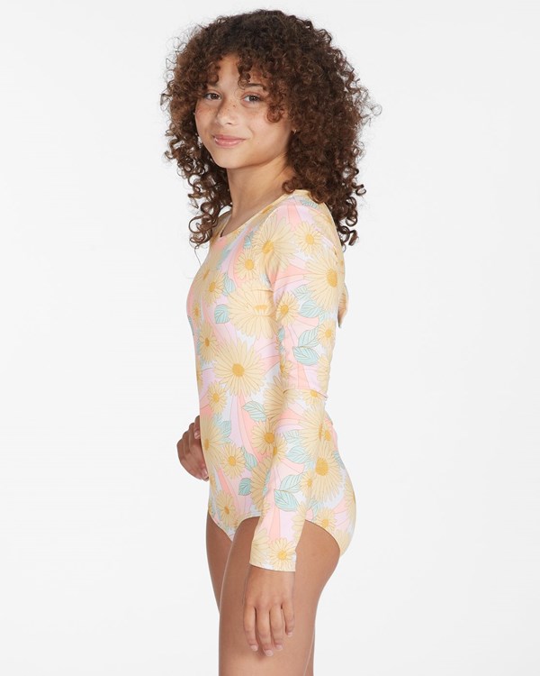 Billabong Sweet Sunset Long Sleeve Swimsuit Multi | WFCIYU036