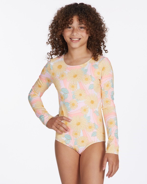 Billabong Sweet Sunset Long Sleeve Swimsuit Multi | WFCIYU036