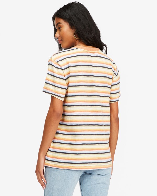 Billabong Take A Trip A Rayas T-Shirt Multico | NCFTLI974