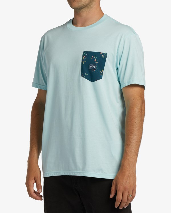 Billabong Team Pocket T-Shirt Coastal | OHQUEK257