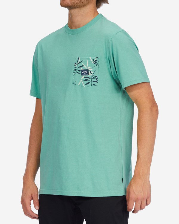 Billabong Team Pocket T-Shirt Verde | ILDOCN765