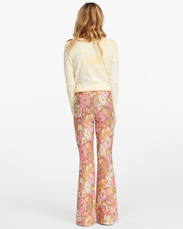 Billabong Tell Me Cozy High-Waisted Flare Pants Chocolate | VZYXPH180