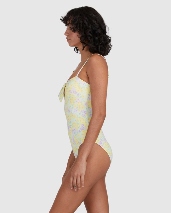 Billabong Tempest Cut-Out One Piece Swimsuit Limón | NDCXJE319