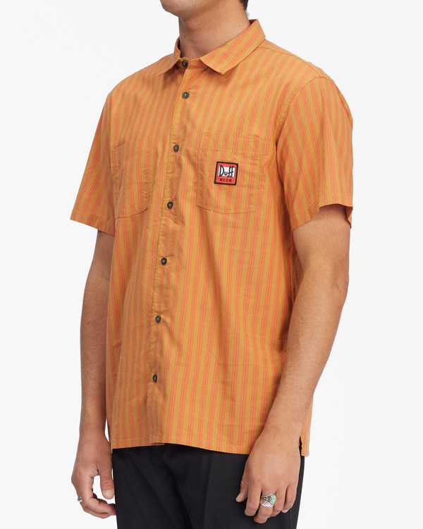 Billabong The Simpsons Duff Delivery Corta Sleeve Shirt Rojas | GQRWFC480