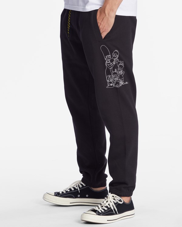 Billabong The Simpsons Family Keyline Sweatpants Negras | TQPKNM358