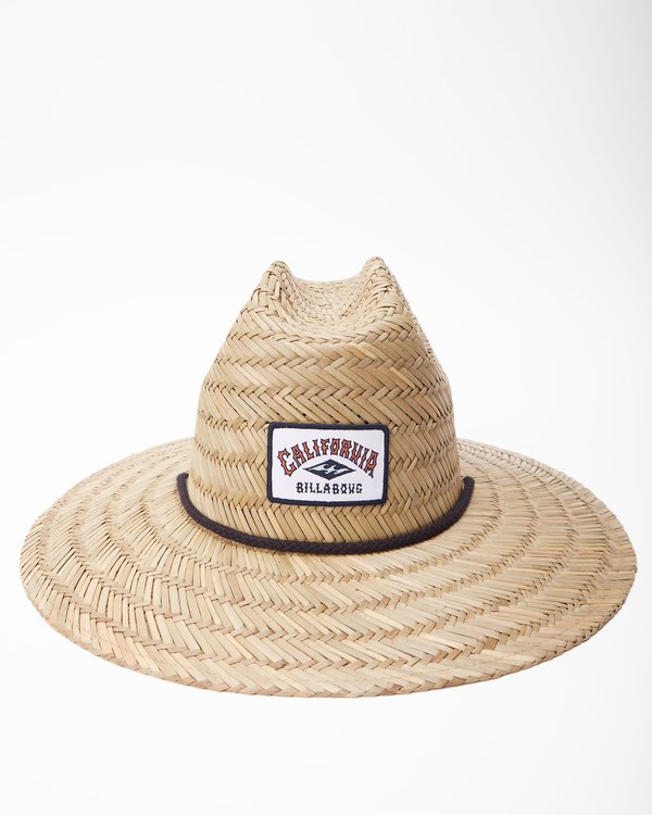 Billabong Tides California Straw Lifeguard Hat Blancas | VIYZQU758