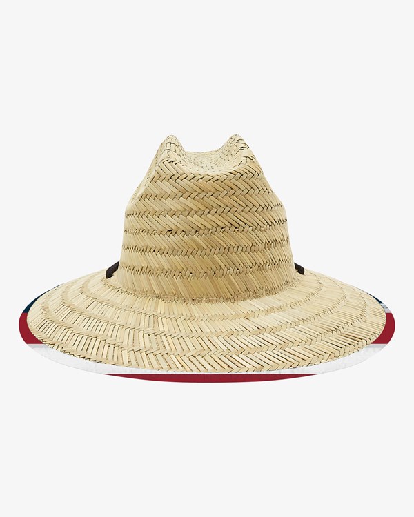 Billabong Tides July Straw Lifeguard Hat Azul Marino | RWUQKS680