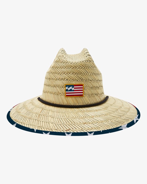 Billabong Tides July Straw Lifeguard Hat Azul Marino | RWUQKS680