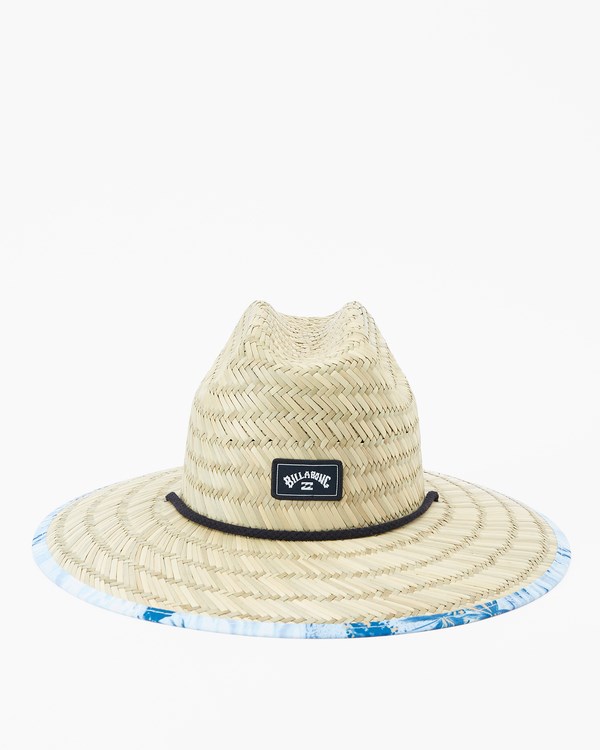 Billabong Tides Print Straw Lifeguard Hat Azules Claro | CRMGJX896