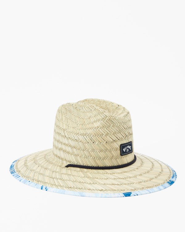 Billabong Tides Print Straw Lifeguard Hat Azules Claro | CRMGJX896