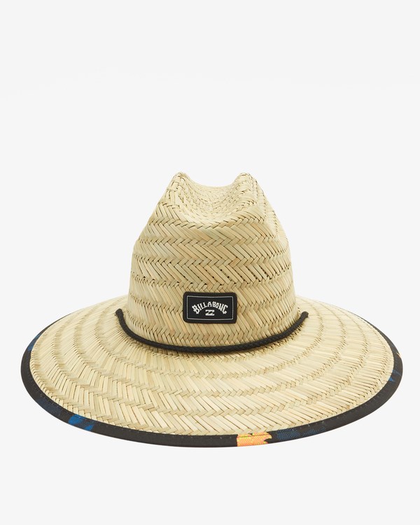 Billabong Tides Print Straw Lifeguard Hat Neon Night | FHNRLJ214