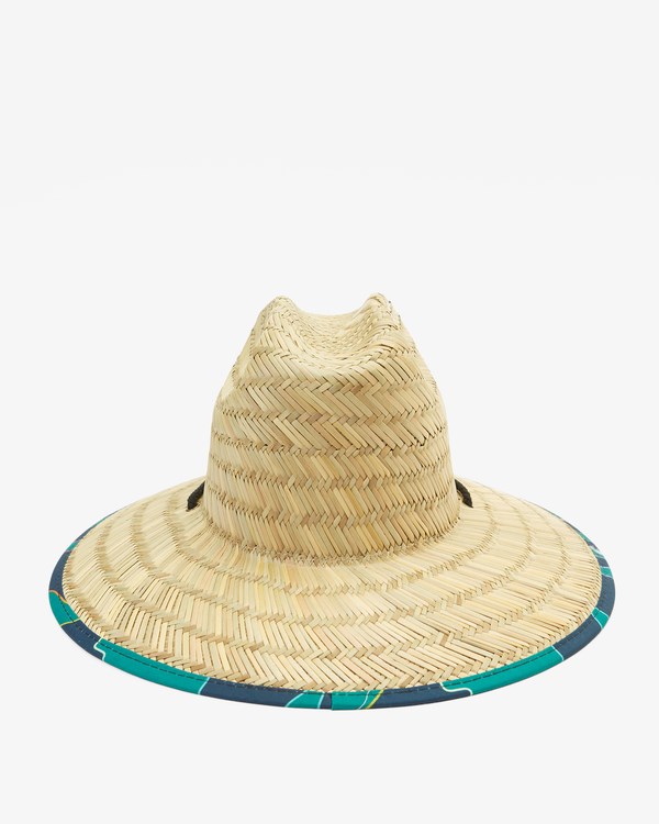 Billabong Tides Print Straw Lifeguard Hat Verde Menta | KGJTWO906