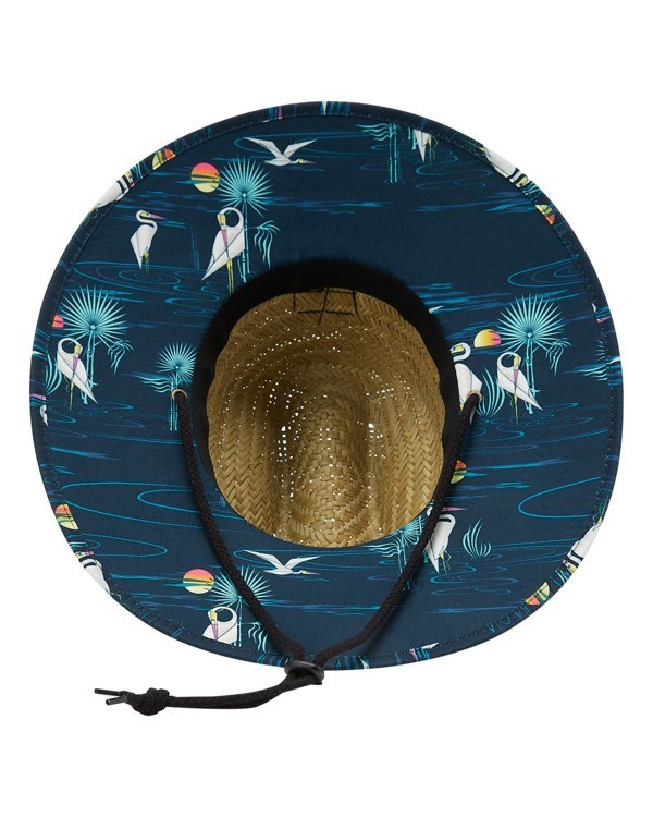 Billabong Tides Print Straw Lifeguard Hat Azul Marino | TUPKQE462