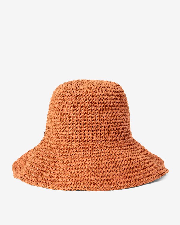 Billabong Time To Shine Straw Bucket Hat Desert Clay | RXLZYP073