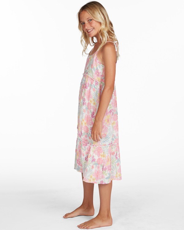 Billabong Tropical Getaway Midi Vestido Salt Crystal | TXQSHA362