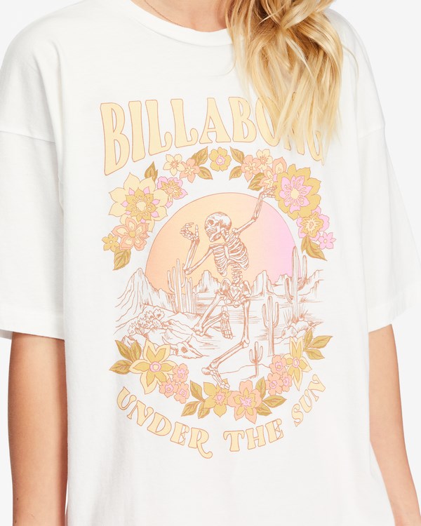 Billabong Under The Sun Estampadas Boyfriend T-Shirt Salt Crystal | HSYPEK065