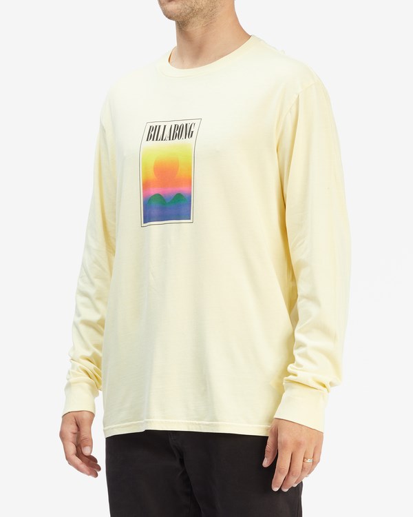 Billabong Vista Wave Washed Long Sleeve T-Shirt Amarillo | LBWQGY378