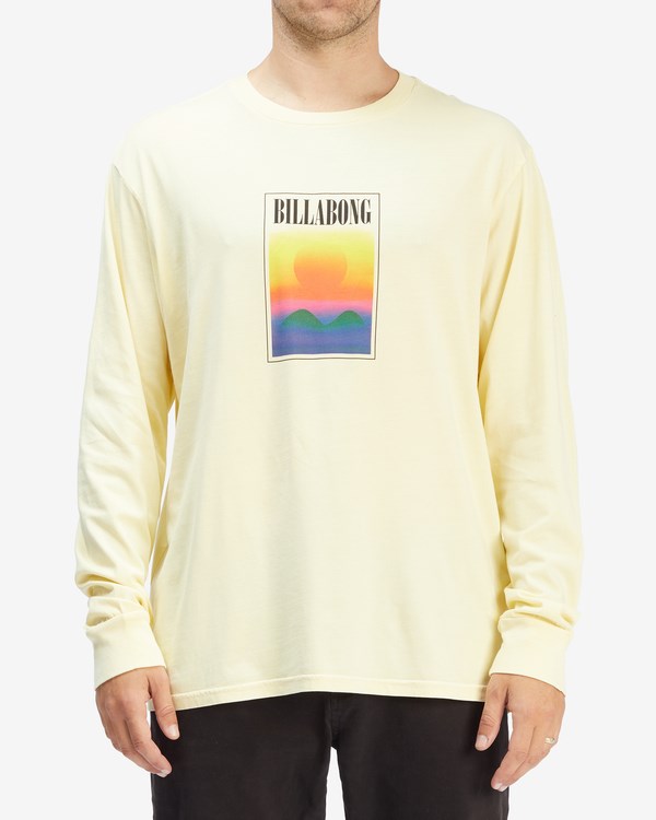 Billabong Vista Wave Washed Long Sleeve T-Shirt Amarillo | LBWQGY378