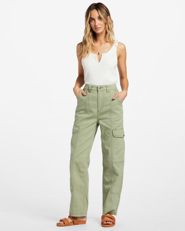 Billabong Wall To Wall Denim Cargo Pants Army | IYVRXO647