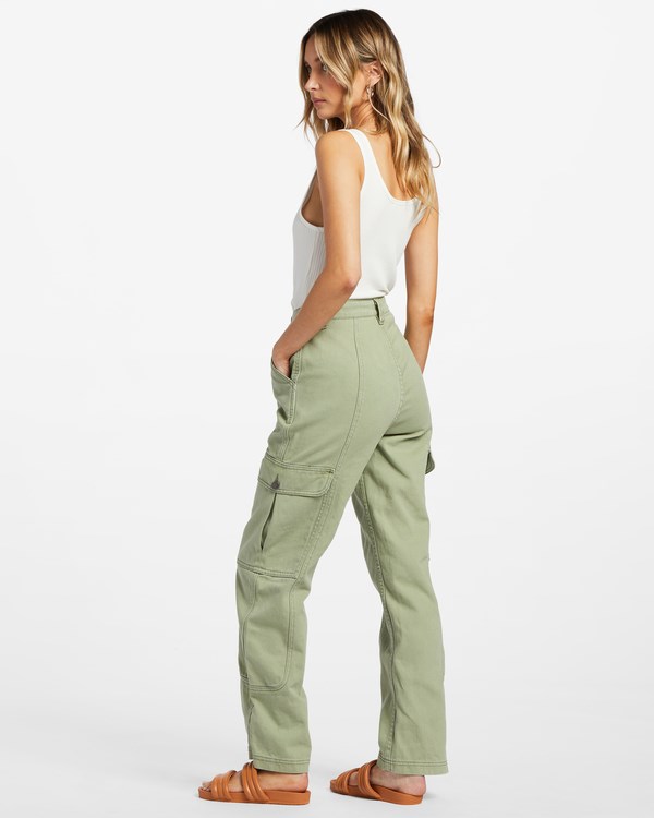 Billabong Wall To Wall Denim Cargo Pants Army | IYVRXO647