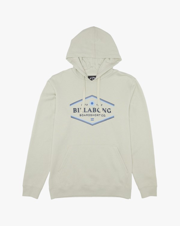 Billabong Walled Pullover Hoodie Cloud | IYZKHM672