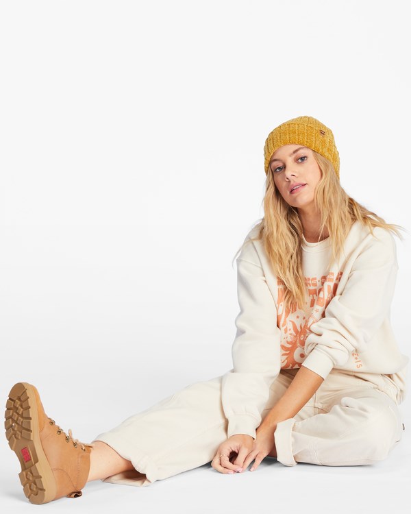 Billabong Warm Up Knit Beanie Golden Spice | CWYSQA780