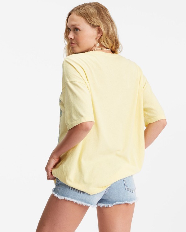 Billabong Waterfall Boyfriend T-Shirt Pina Colada | MQFAPS256