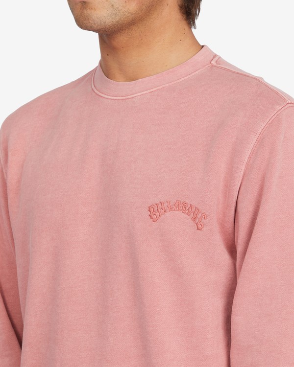 Billabong Wave Washed Crewneck Pullover Rosas | ATVEMX875