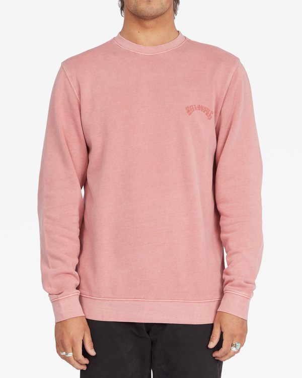 Billabong Wave Washed Crewneck Pullover Rosas | ATVEMX875