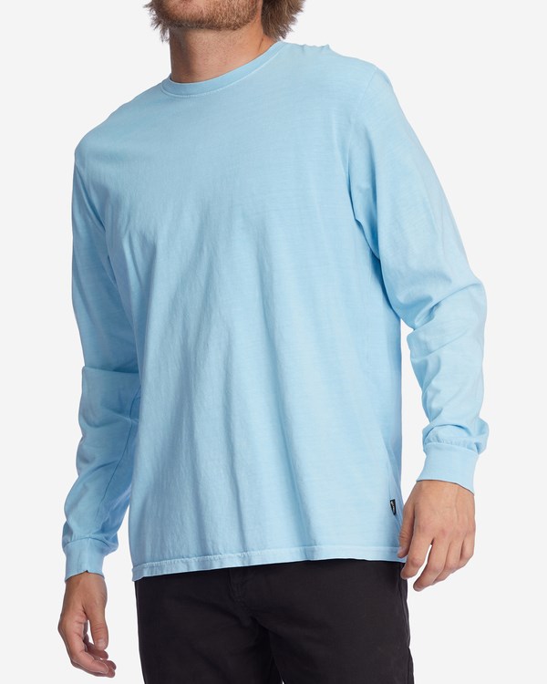 Billabong Wave Washed Long Sleeve T-Shirt Azules | DGPBWQ942