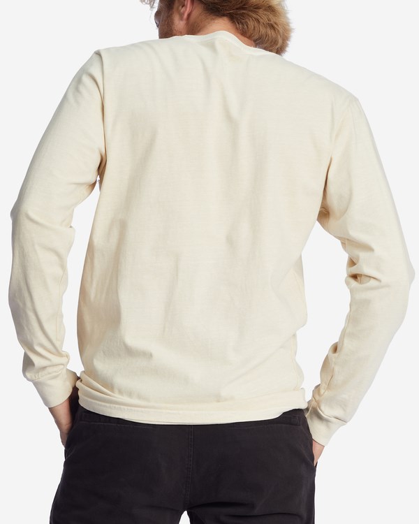 Billabong Wave Washed Long Sleeve T-Shirt Bone | IKXHGN817