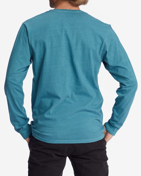 Billabong Wave Washed Long Sleeve T-Shirt Azules | TERLMF048