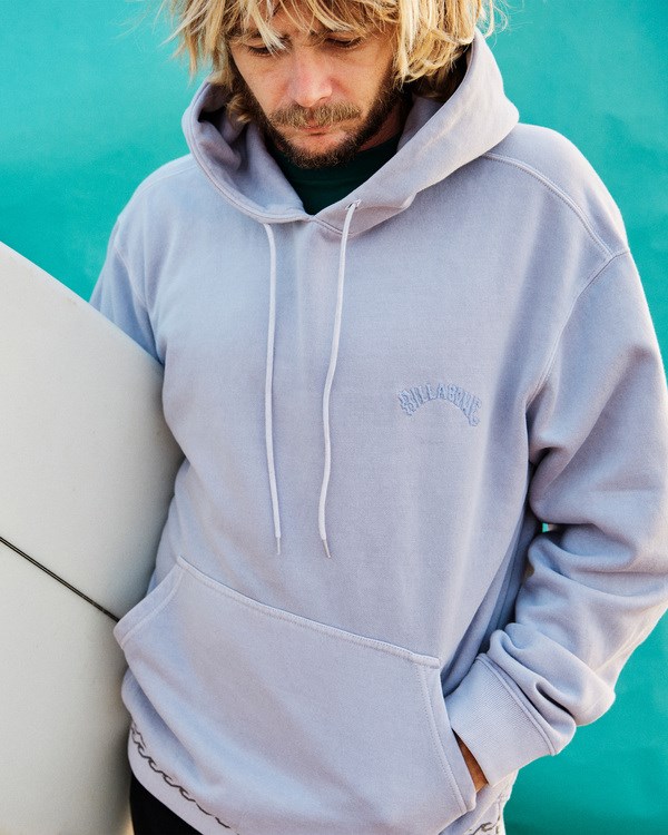 Billabong Wave Washed Organic Pullover Hoodie Gris | IMCLHV740