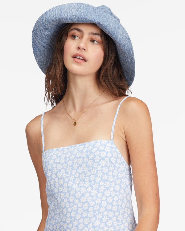 Billabong Weekend Waves Midi Slip Vestido Baby Blues | BZUWGM925