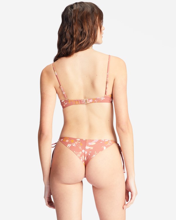 Billabong Whisper To Me Tanga Bikini Bottoms Chocolate | RIWJLT504