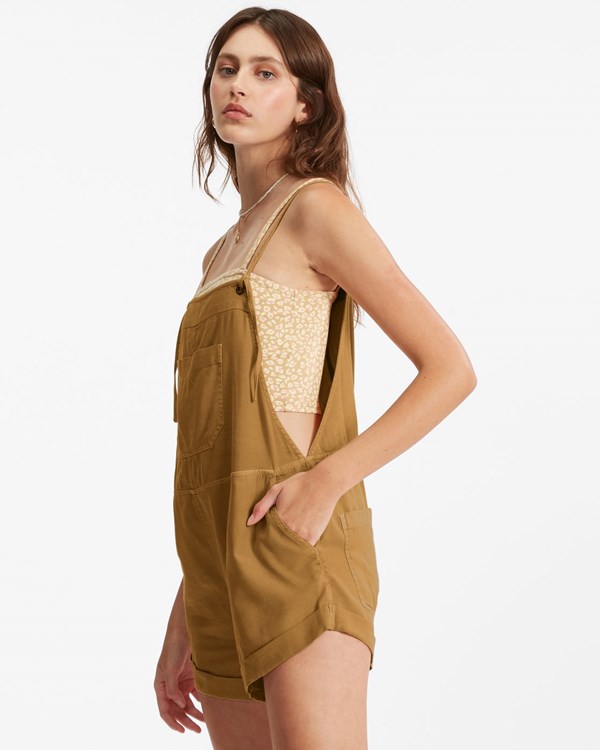 Billabong Wild Pursuit Romper Doradas | GRVJUD958