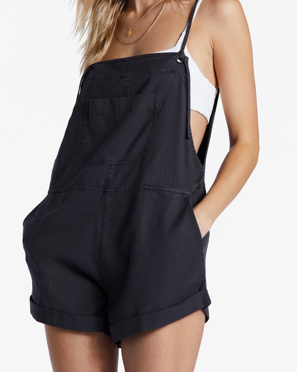 Billabong Wild Pursuit Romper Negras | EGUHFY753