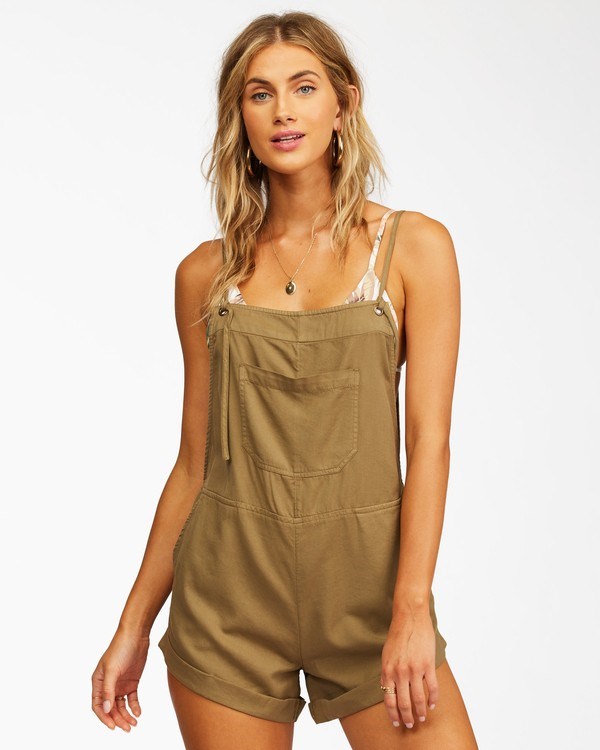 Billabong Wild Pursuit Romper Sage | JRTBKF391