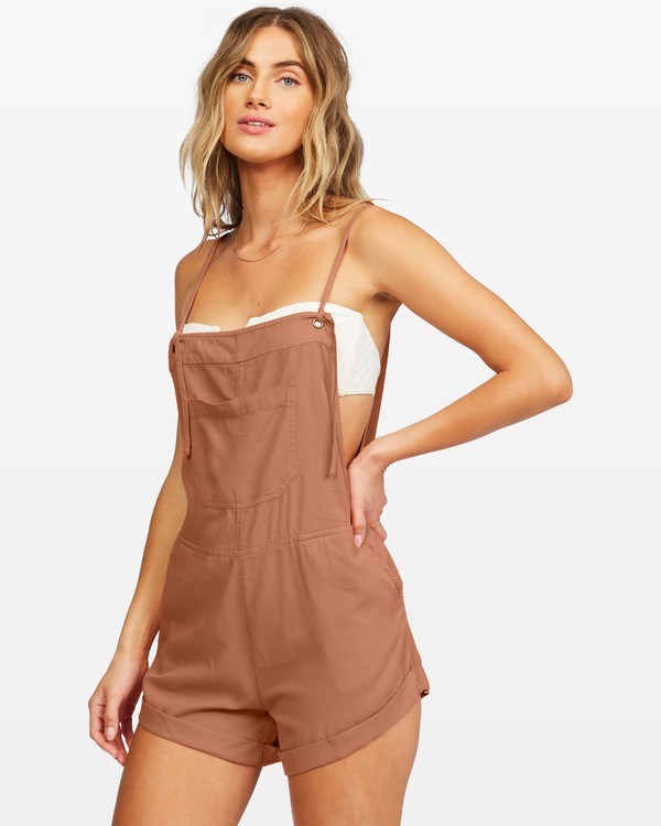 Billabong Wild Pursuit Romper Sunburnt | RQVGJO419