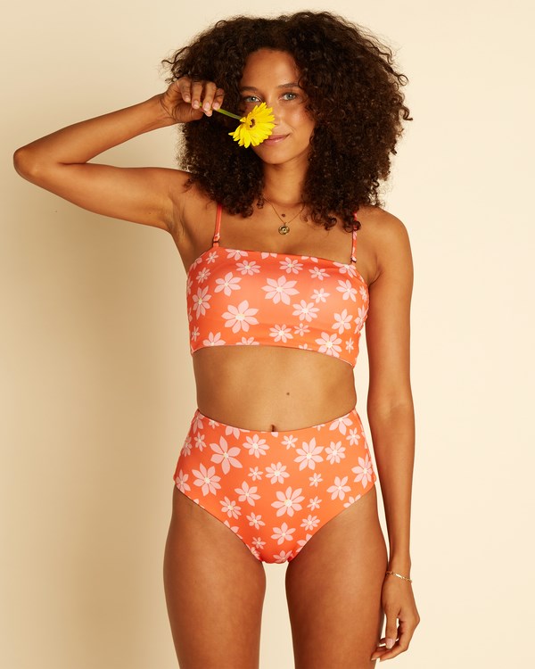 Billabong Wrangler Out West Dreamin Longer Reversible Tube Bikini Top Fireside | KTWASC682