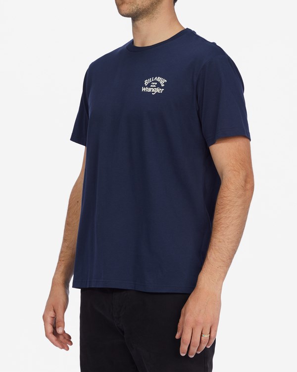 Billabong Wrangler Rancher Organic Corta Sleeve T-Shirt Night | CRLPTJ135