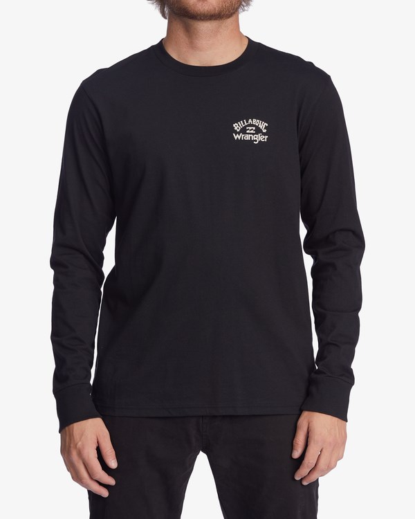 Billabong Wrangler Rancher Organic Long Sleeve T-Shirt Negras | HFWTNZ952