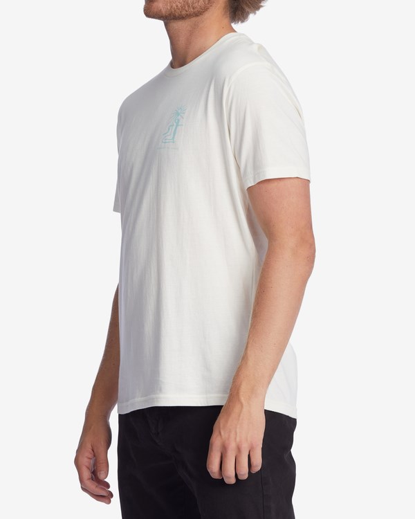 Billabong Wrangler Sacred Sands Organic Corta Sleeve T-Shirt Blancas | EBGDSA821