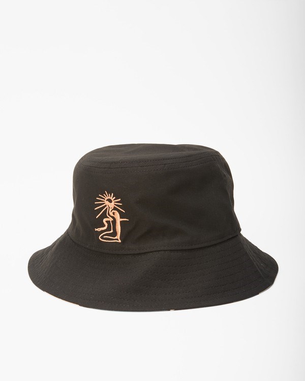 Billabong Wrangler Sacred Sun Reversible Bucket Hat Negras | GSLYUP278