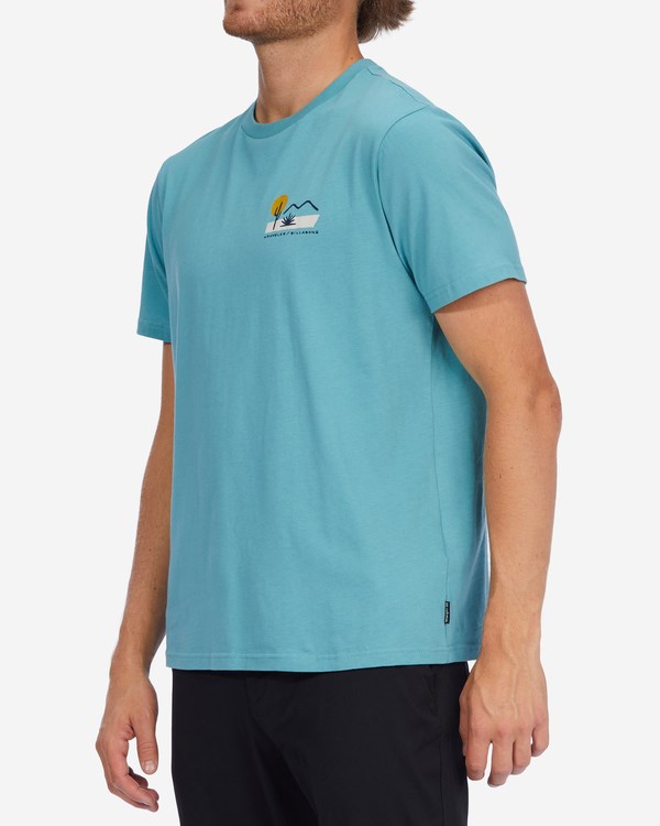 Billabong Wrangler Solstice Organic Corta Sleeve T-Shirt Verde Menta | GWMPQB604